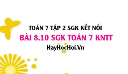 Bài 8.10 SGK Toán 7 Tập 2 Kết nối tri thức